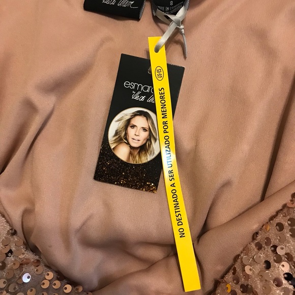 Pink Sequin Embellished Mini Dress - Picture 5 of 6